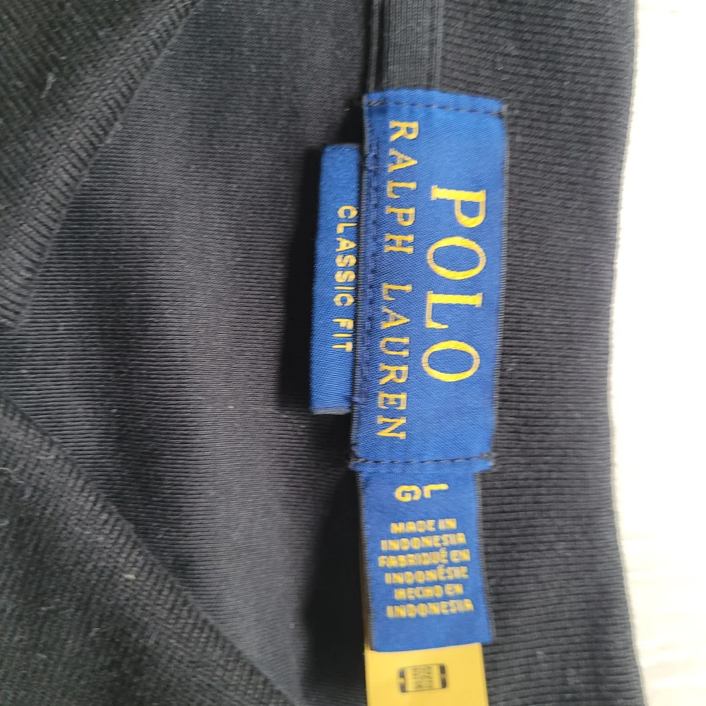 Ralph Lauren Men's Black Polo Shirt Size L Classic Fit NEW